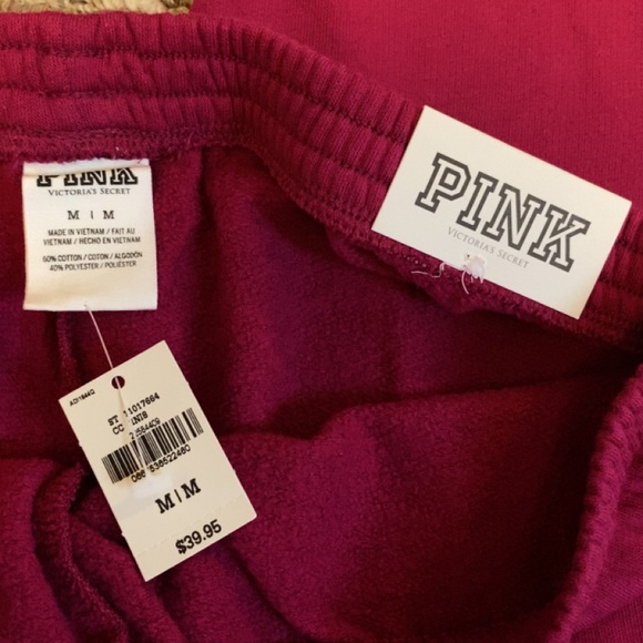 2 pairs of pink sweat pants one pair are used the other NWT! Both are mediums. - Picture 2 of 7